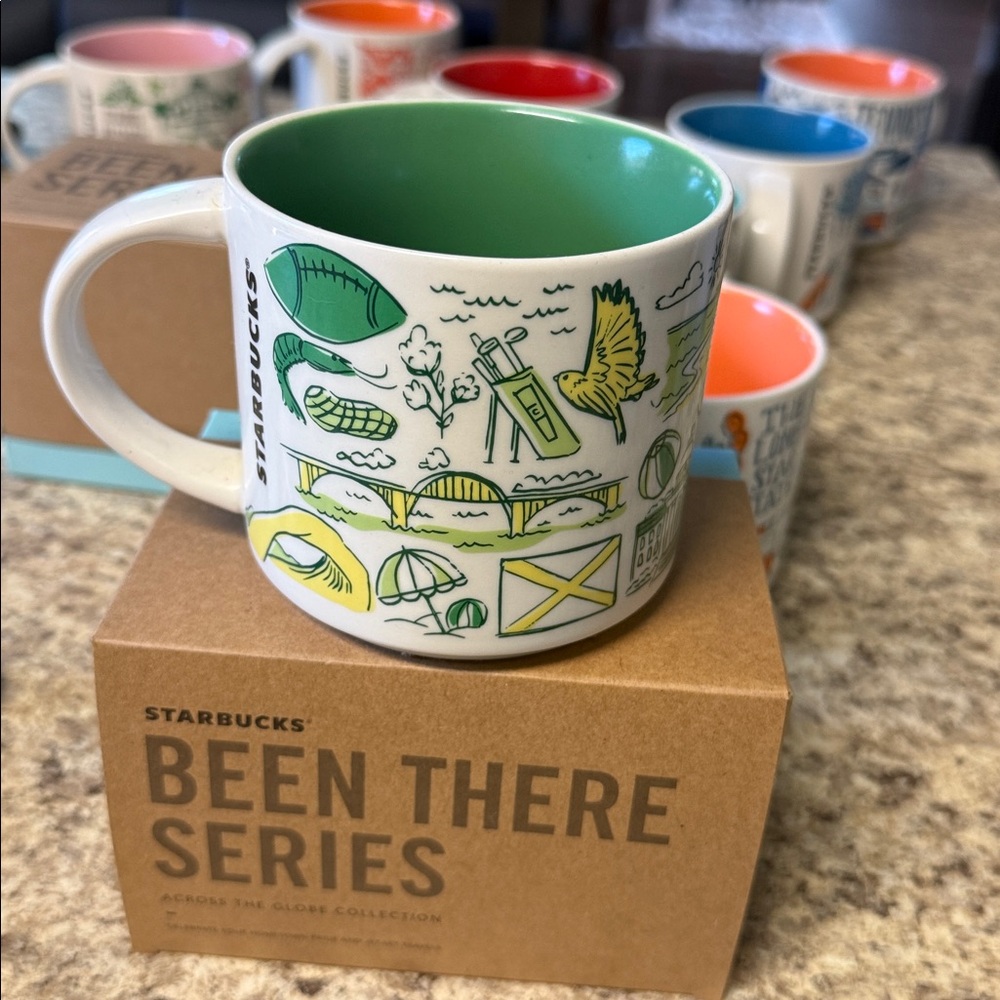 Starbucks Alabama Mug - Green Interior with White Exterior - Picture 3 of 6